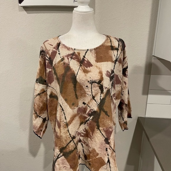 Monika astara linen blend handmade blouse - Picture 4 of 8